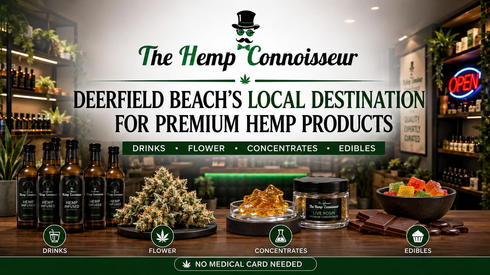 The Hemp Connoisseur: Deerfield Beach’s Local Destination for Premium Hemp Products